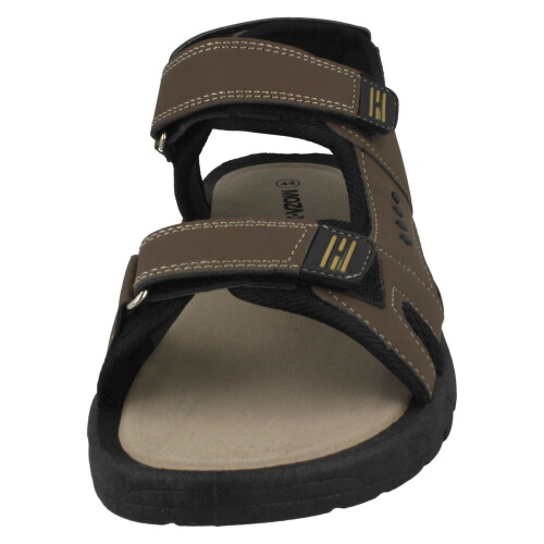 (UK 11, Brown) Mens Moza-X Adjustable Strapped Sandals B217040 2