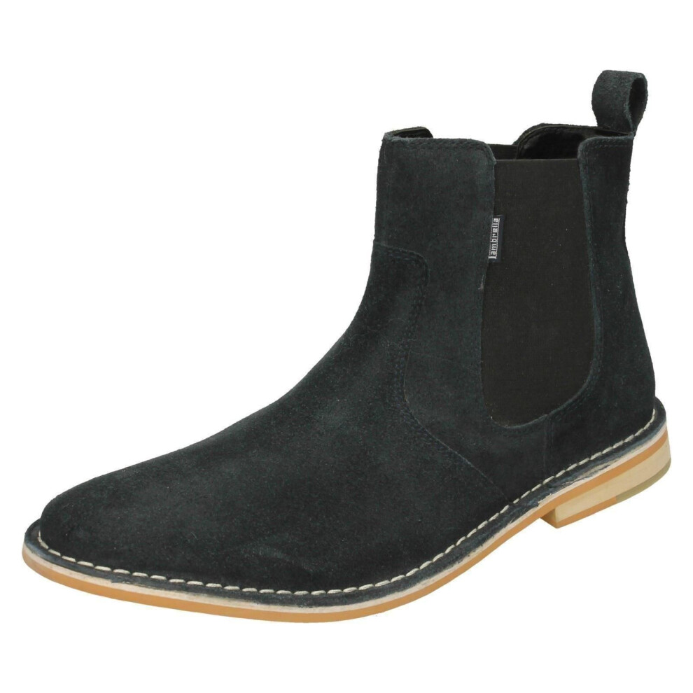 (UK 10, Navy (Blue)) Mens Lambretta Ankle Boots Regent