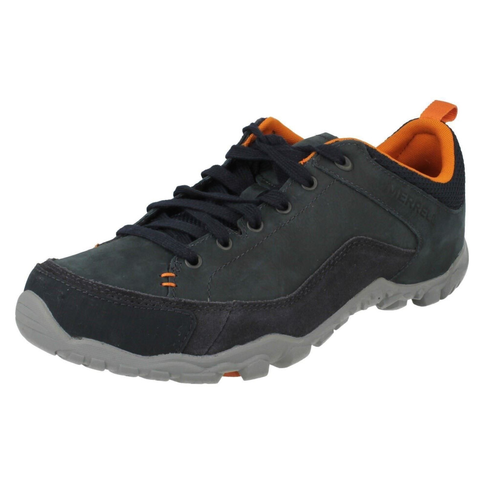 (UK 7, Navy (Blue)) Mens Merrell Walking Shoe Telluride Lace