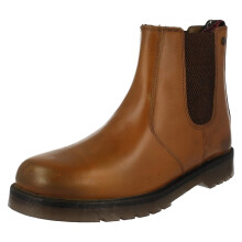 (UK 8, Tan (Brown)) Mens HX London Leather Ankle Boots 01700