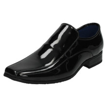 (UK 9, Black) Mens Maverick Formal Slip On Shoes