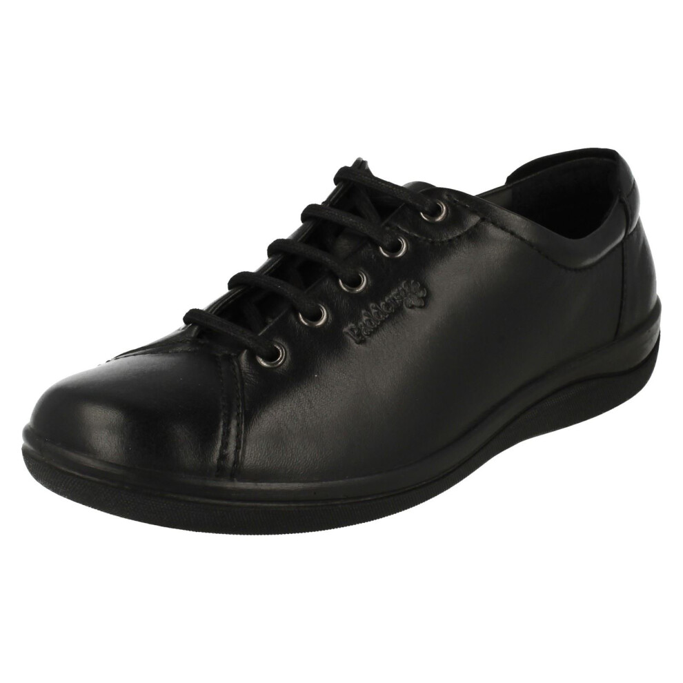 (UK 3, Black) Ladies Padders Lace Up Everyday Flats Galaxy 2 - E Fit