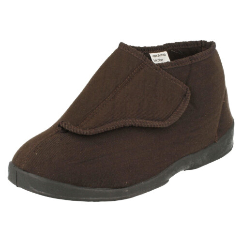 (UK 11, Brown) Mens Natureform Strap Slippers Arthur