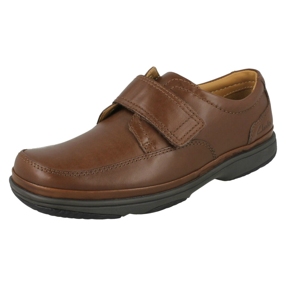 (UK 6, Brown) Mens Clarks Wide Casual Shoes Swift Turn - H Fit