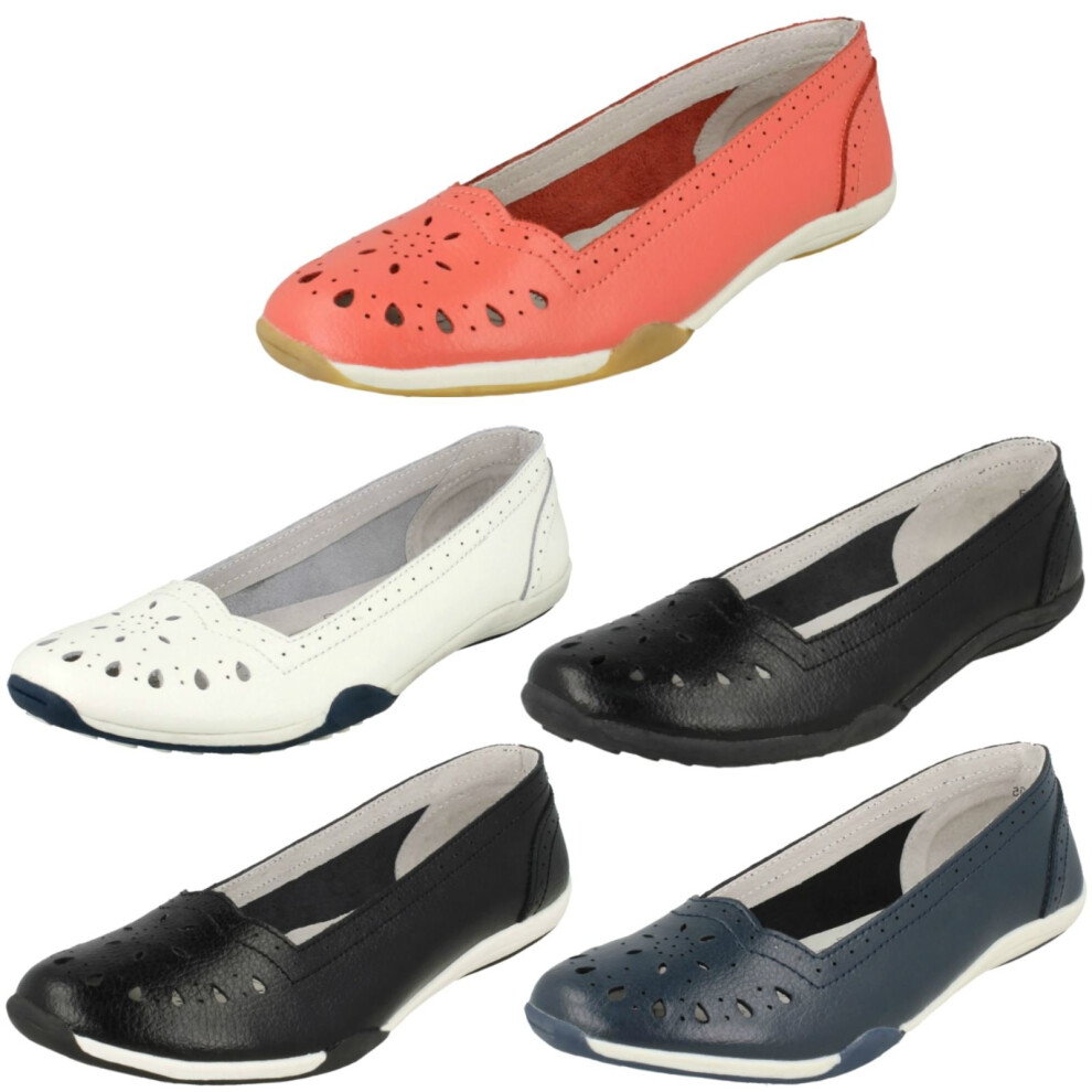 Ladies Down To Earth Flat Comfort Ballerina Shoes on OnBuy