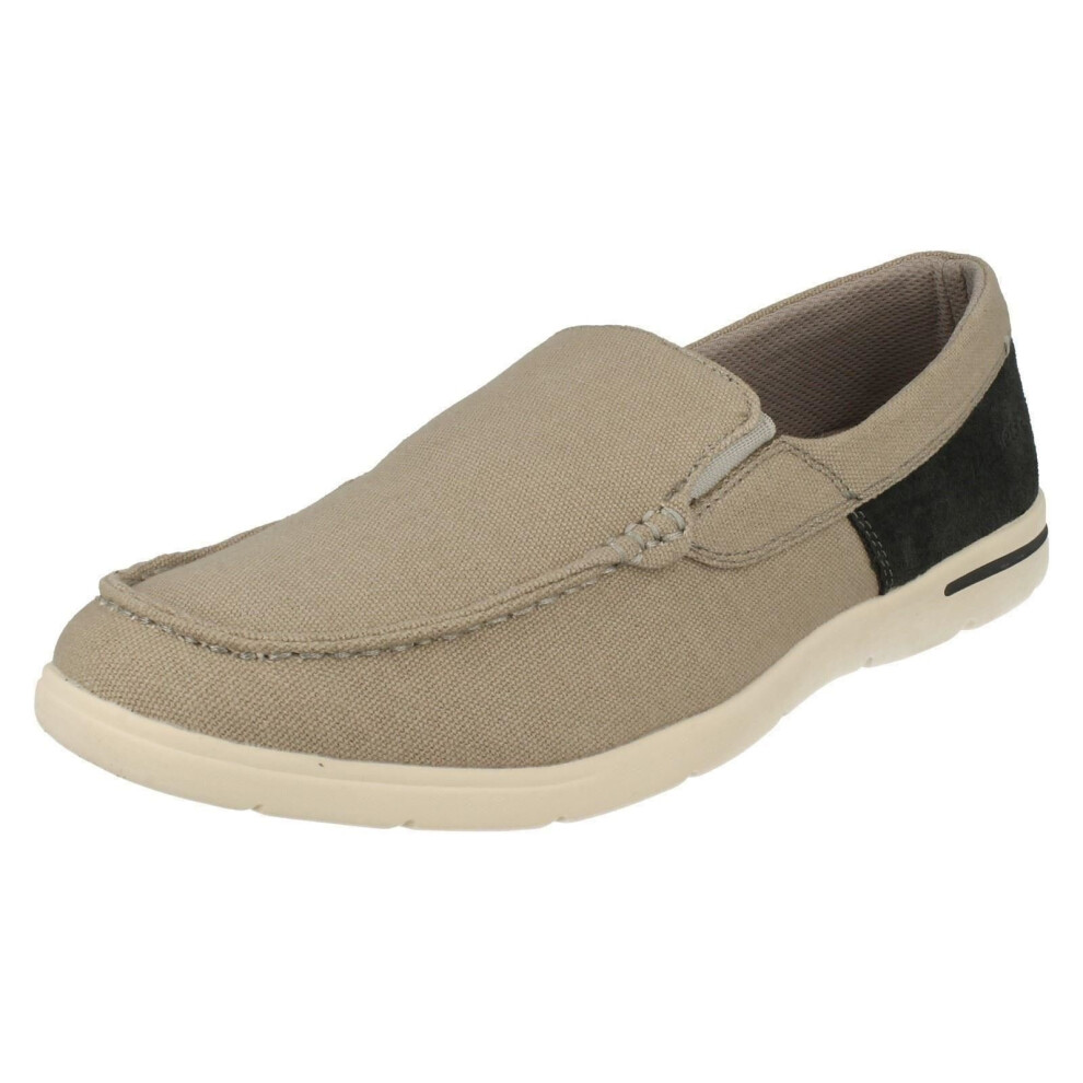 (UK 11, Grey Combi (Grey)) Mens Padders Casual Slip On Shoes Lee - F Fit