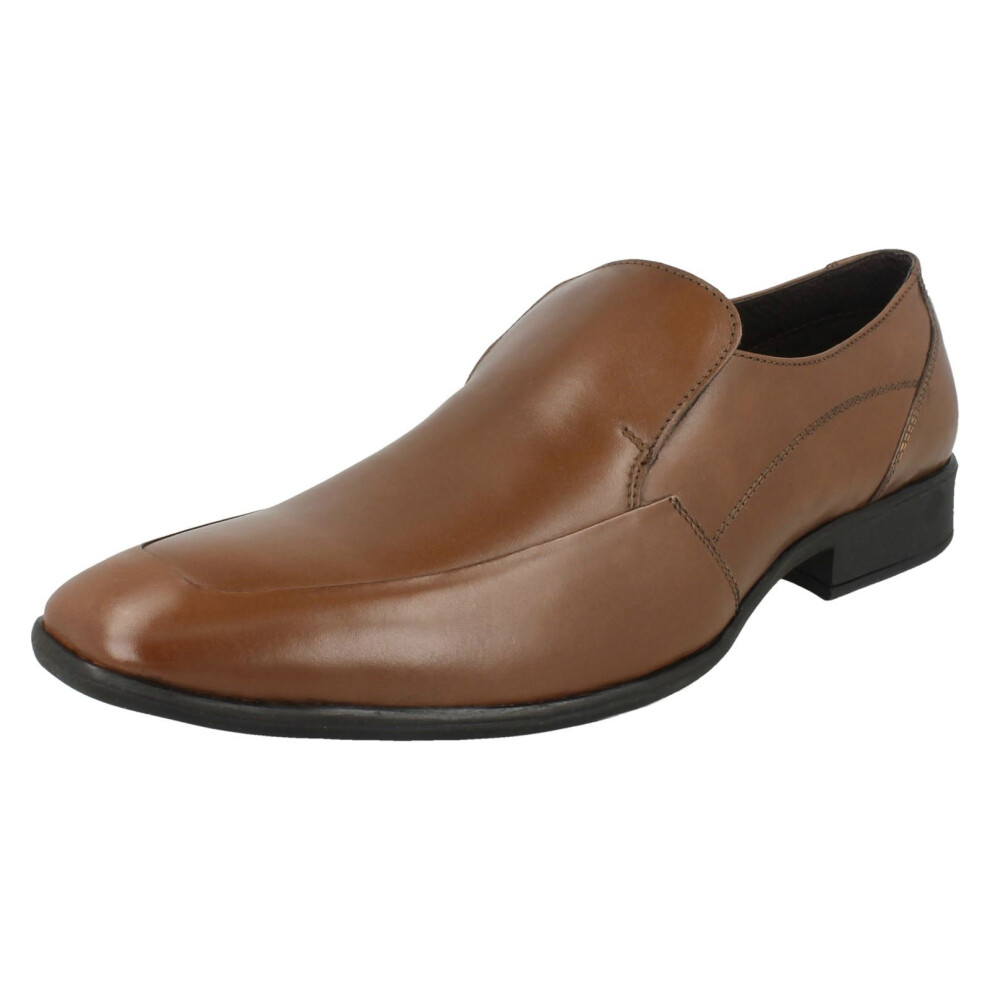 (UK 9, Tan (Brown)) Mens Maverick Formal Shoes