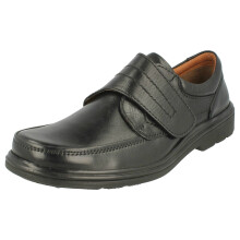 (UK 10, Black) Mens Maverick Low Heel Casual Shoe