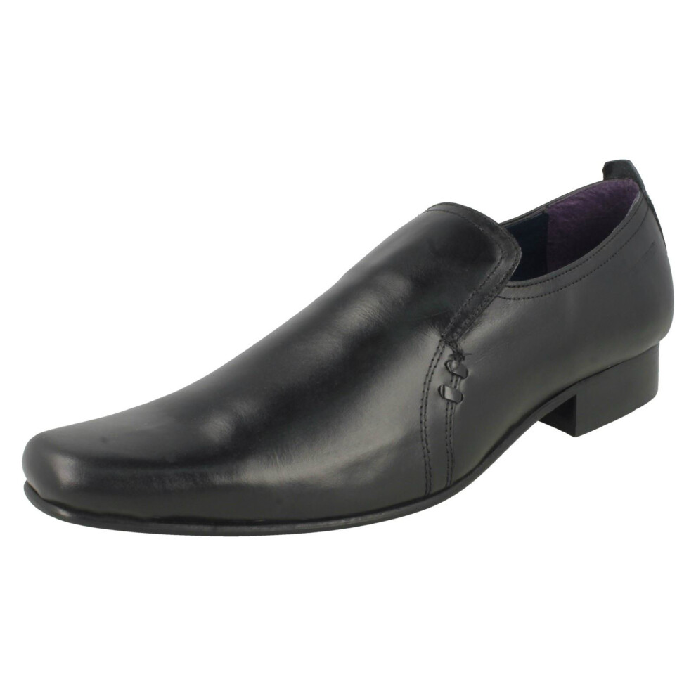 (UK 6, Black) Mens Lambretta Formal Slip On Shoes 209623