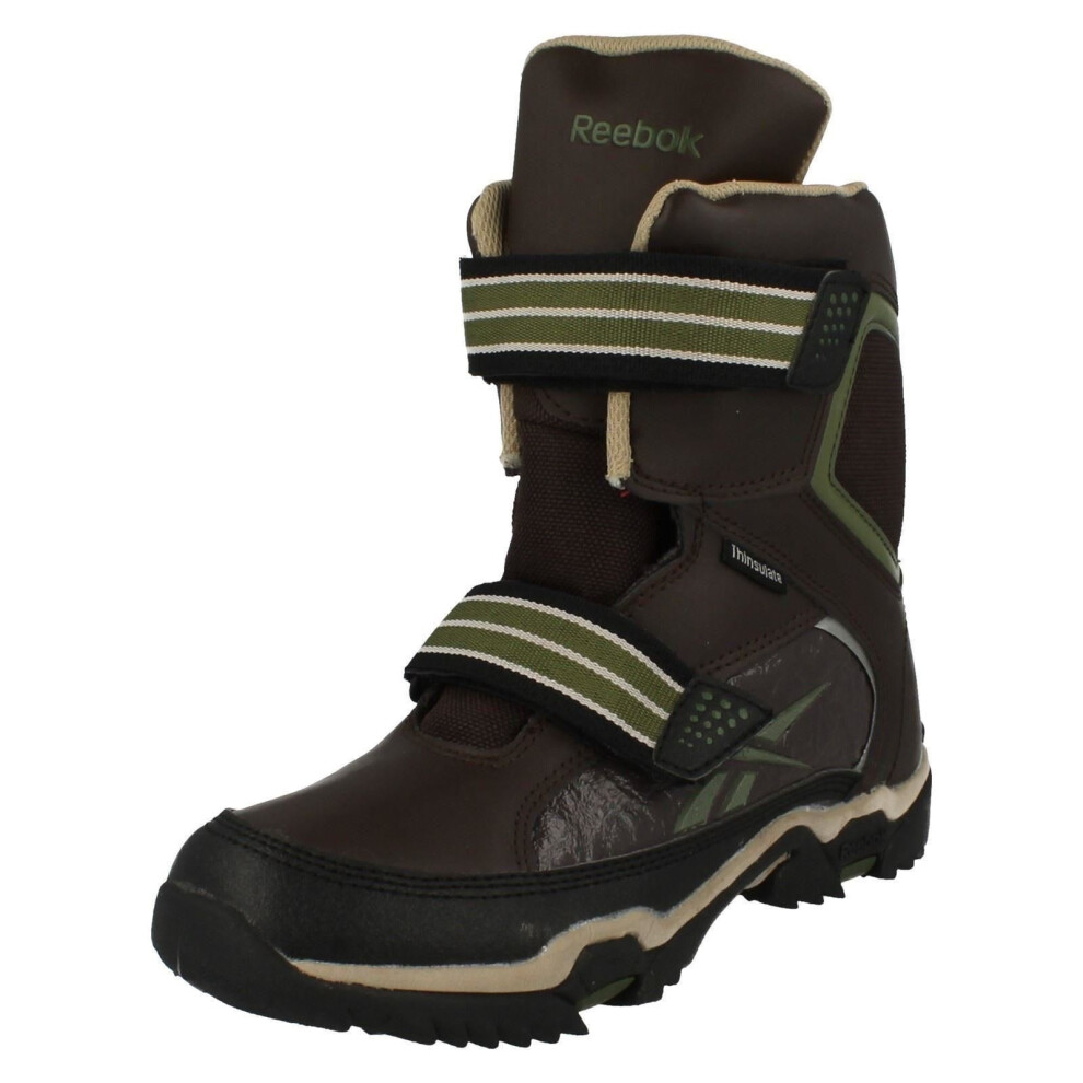 (UK 5.5, Earth/Super Neutral/Moss (Brown)) Ladies Reebok Strap Snow Boots Canyon Aro