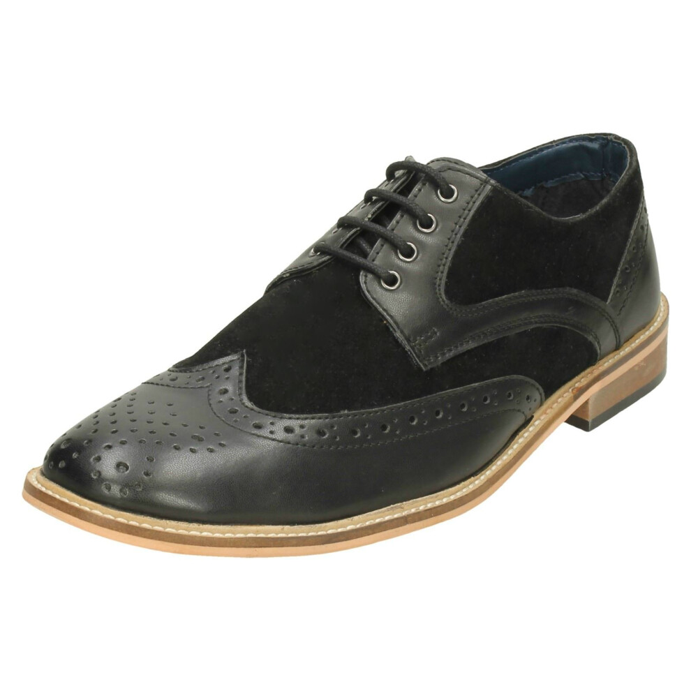 (UK 6, Black) Mens Lambretta Formal Shoes 21004