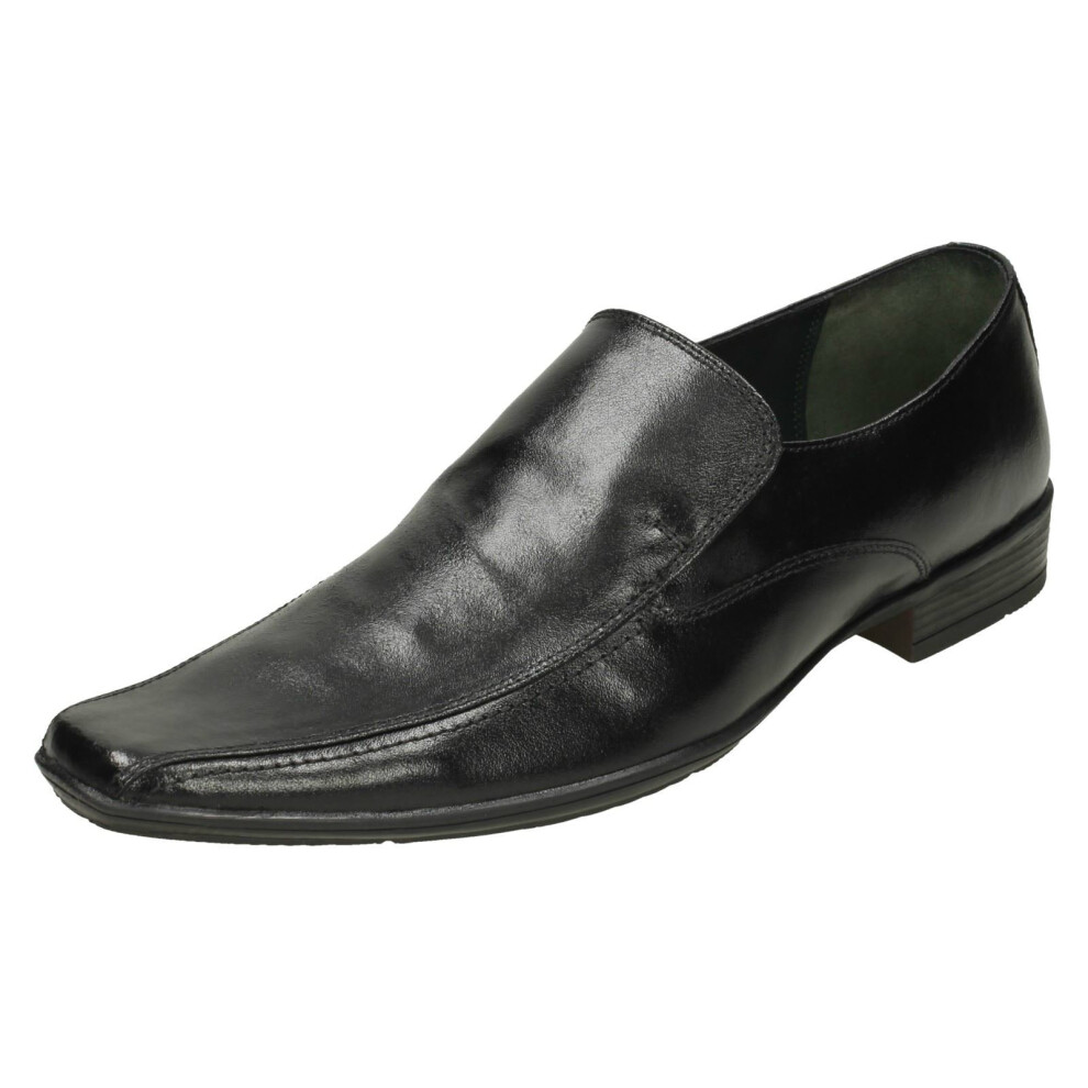 (UK 11, Black) Mens Lambretta Smart Slip On Shoes 1672 Shellan