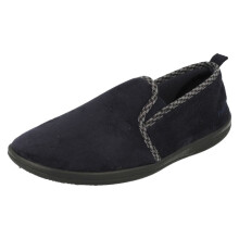 (UK 8, Navy (Blue)) Mens Padders Memory Foam Full Slippers Lewis