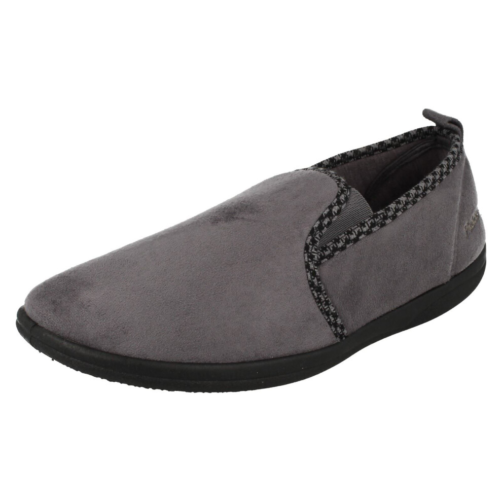 Padders (Uk 7, Grey) Mens Memory Foam Full Slippers Lewis