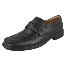 (UK 8.5, Black) Mens Padders Smart Moccasins Ashford - G Fit