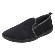 (UK 7, Navy (Blue)) Mens Padders Memory Foam Full Slippers Lewis