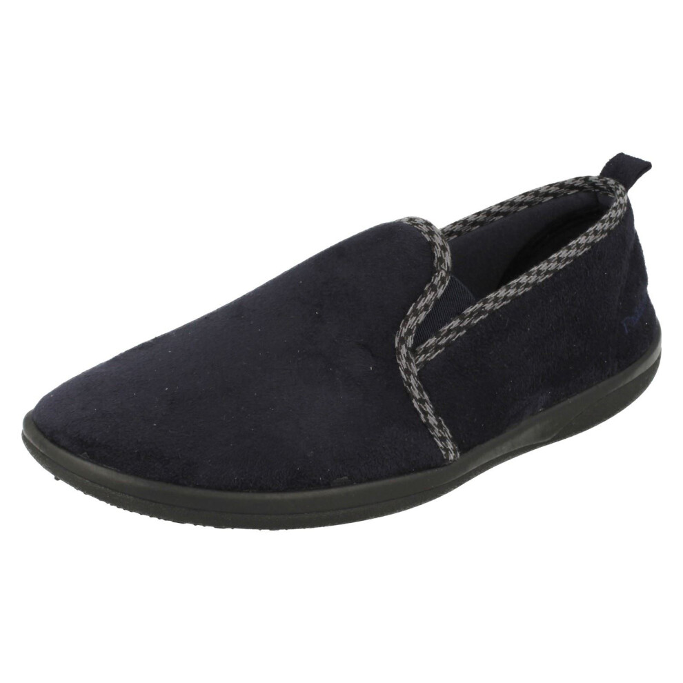 Padders (Uk 7, Navy (Blue)) Mens Memory Foam Full Slippers Lewis