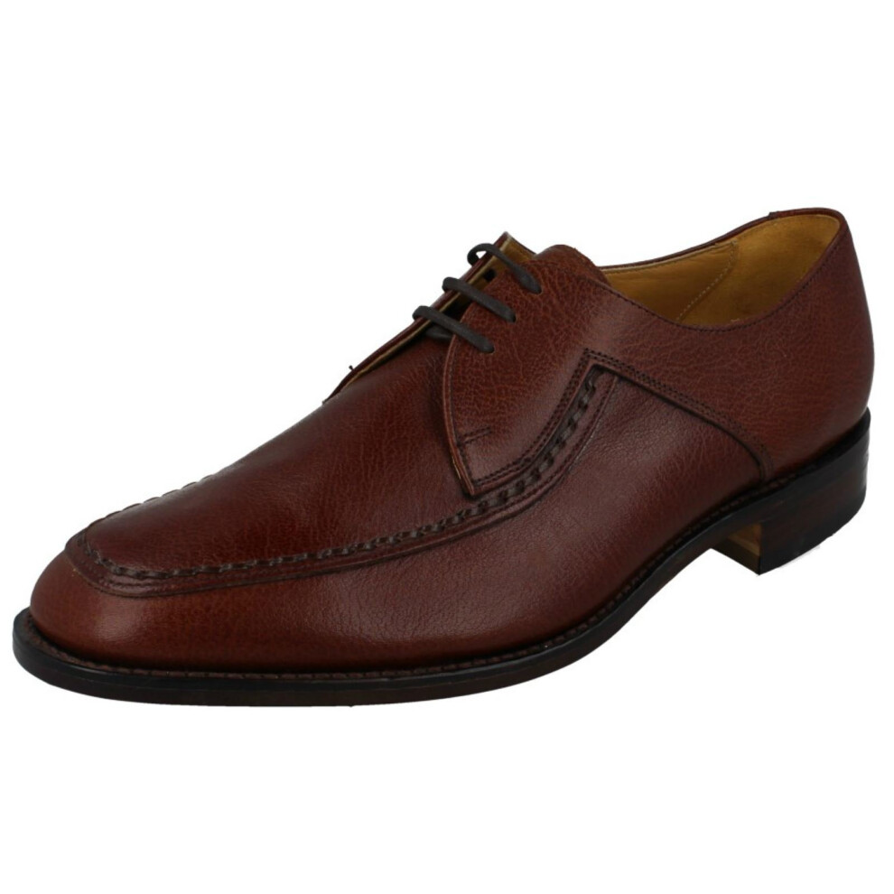 (UK 7.5, Brown) Mens Loake Smart Formal Shoes Fontwell - G Fit