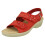 Padders (UK 8, Red) Ladies Padders Hook & Loop Sandals Bluebell - E Fit 1