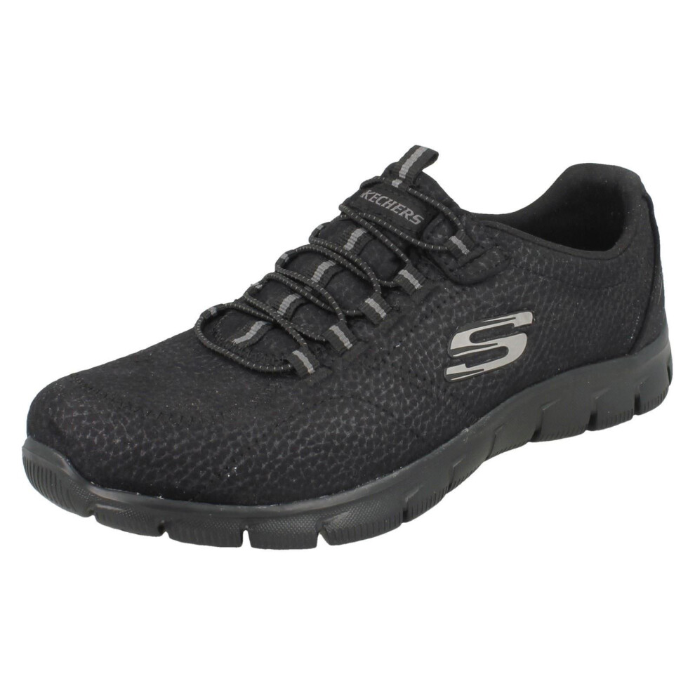 (UK 4, Black) Ladies Skechers Casual Trainers Take Charge 12407