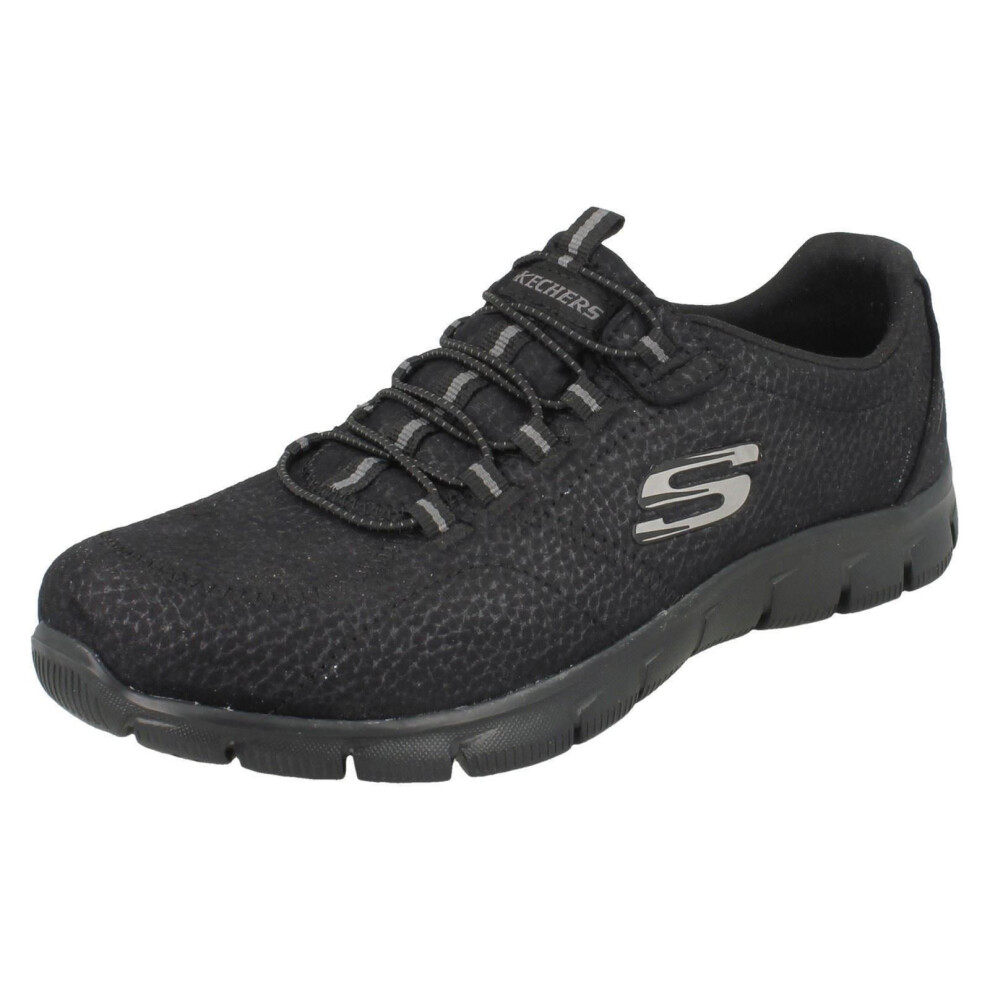 (UK 8, Black) Ladies Skechers Casual Trainers Take Charge 12407