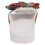 (UK 7, White Multi (White)) Ladies Spot On Multi Twist Bow Sliders 4