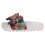 (UK 7, White Multi (White)) Ladies Spot On Multi Twist Bow Sliders 2