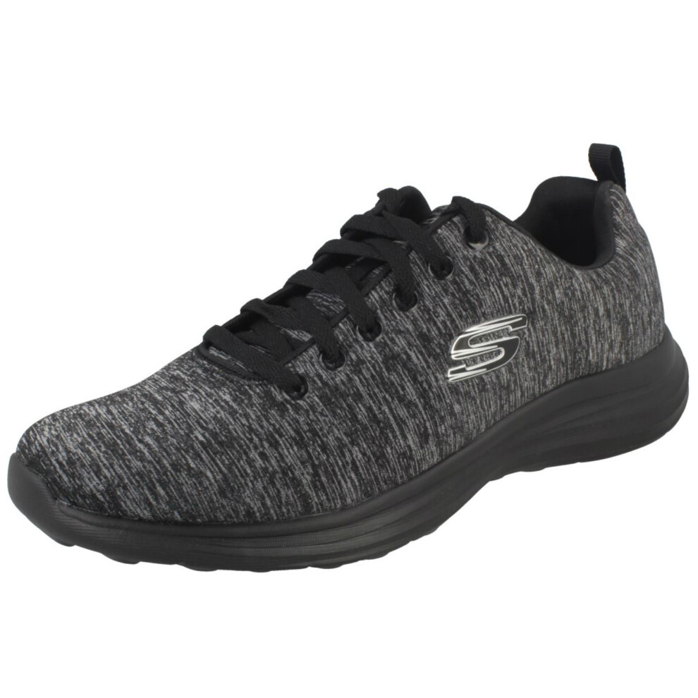 (UK 7, Black) Mens Skechers Casual Trainers Low Key Power Trippi