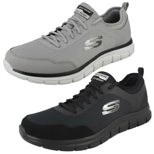 Mens white skechers memory foam best sale