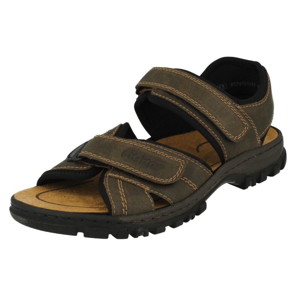 (UK 8, Brown) Mens Rieker Casual Sandals 25051