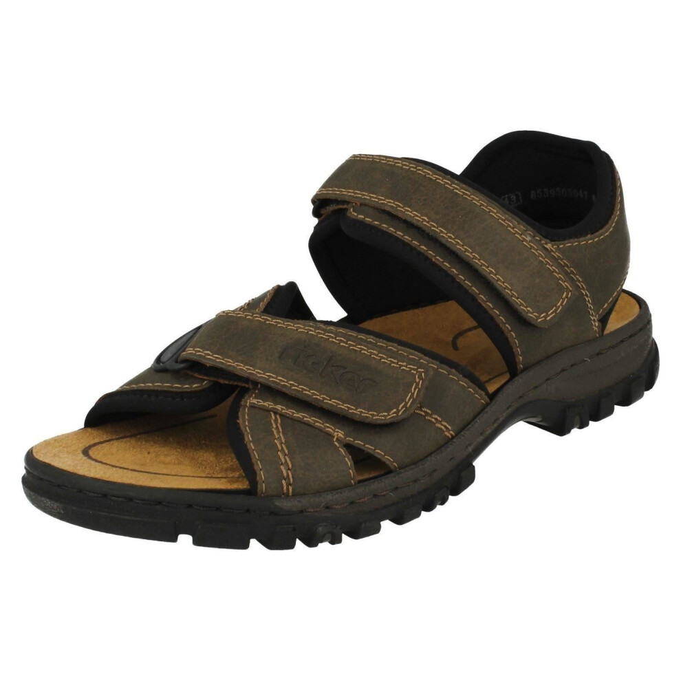 Rieker (Uk 9.5, ) Mens Casual Sandals 25051 Brown