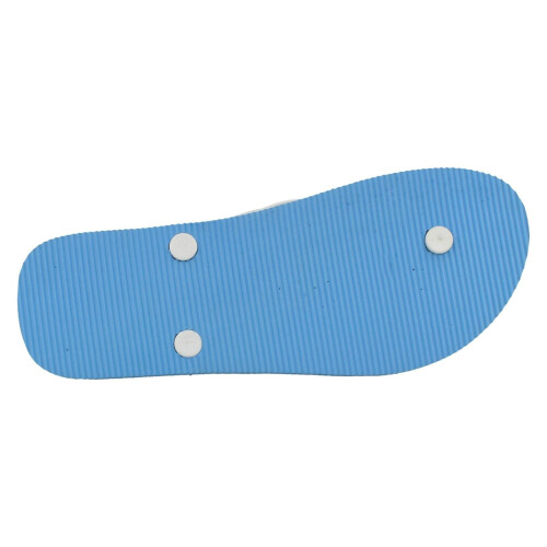 (UK 8, Light Blue (Blue)) Ladies Spot On Toe Post Flip Flops 2