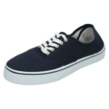 (UK 6, Navy (Blue)) Mens Spot On Lace Up Pumps