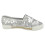 (UK 6, Silver) Ladies Savannah Flat Sequin Espadrilles 5