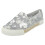 (UK 6, Silver) Ladies Savannah Flat Sequin Espadrilles 1