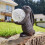 Solar Garden Magic Hare / Rabbit holding Colour Changing LED Ball Light 2