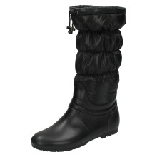 (UK 6, Black) Ladies Spot On Slouch Leg Wellington Boots