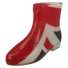 (UK 5, Navy (Blue)) Ladies Spot On Union Jack Ankle Wellington Boots