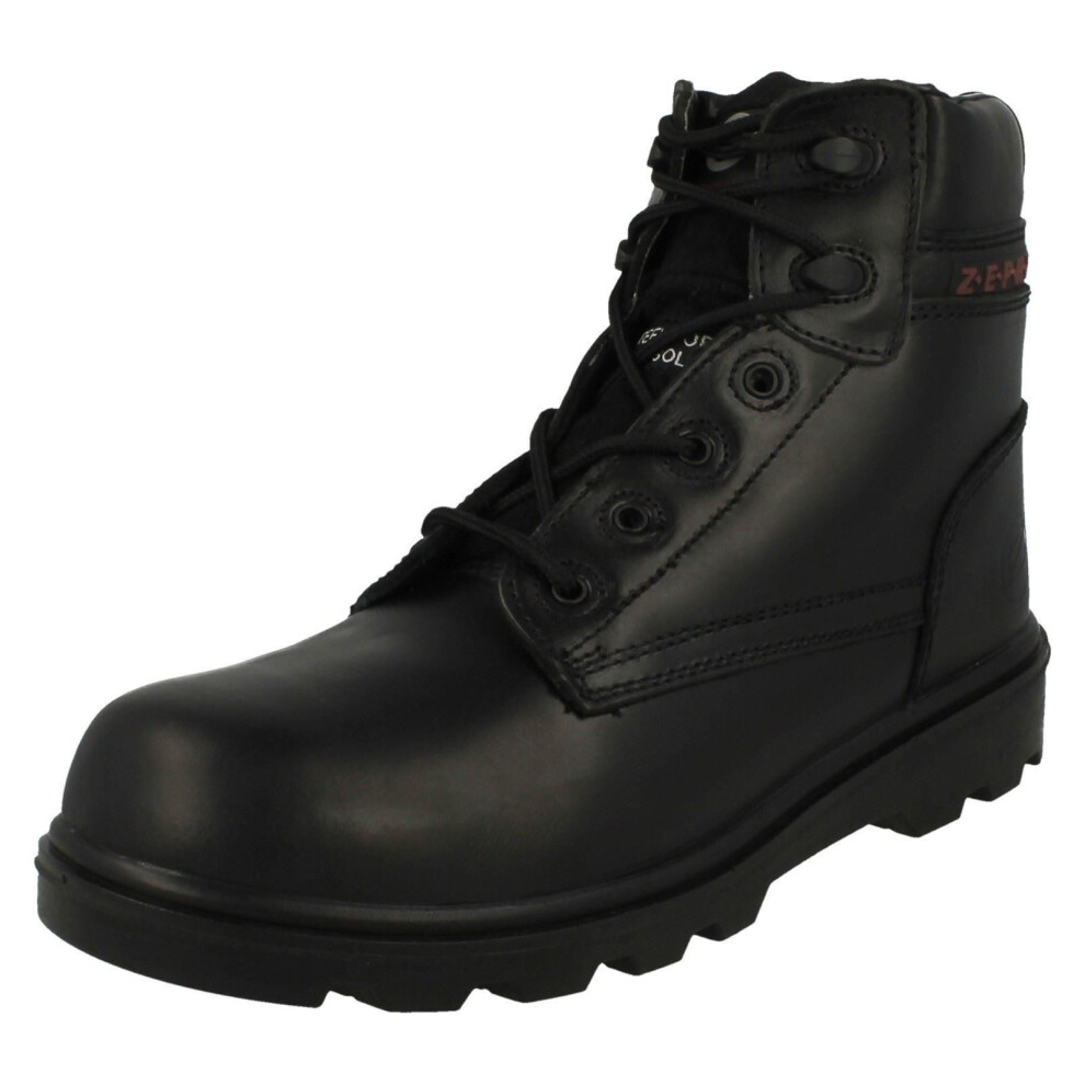 (UK 9, Black) Mens Z.E.P.H.Y.R Steel Toe Safety Work Boot ZX17