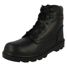 (UK 10, Black) Mens Z.E.P.H.Y.R Steel Toe Safety Work Boot ZX17