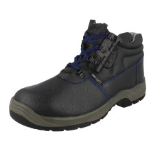 (UK 12, Black) Mens Technics Lace Up Safety Boots H2 C101