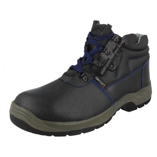 (UK 9, Black) Mens Technics Lace Up Safety Boots H2 C101