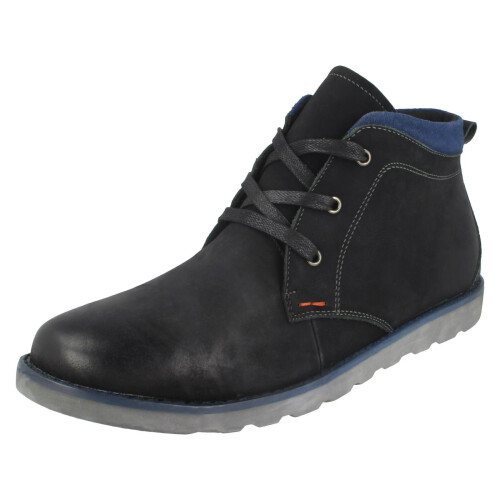(UK 9, Black) Mens Thomas Blunt Casual Ankle Boots