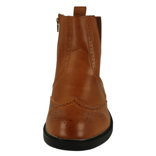 (UK 7, Coffee (Brown)) Mens Thomas Blunt Casual Ankle Boot 1