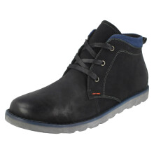 (UK 7, Black) Mens Thomas Blunt Casual Ankle Boots