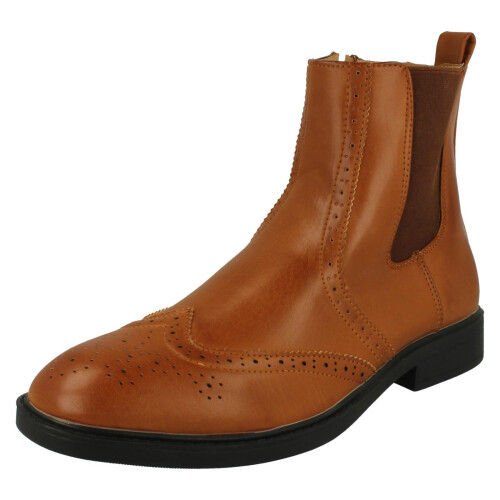 (UK 7, Coffee (Brown)) Mens Thomas Blunt Casual Ankle Boot