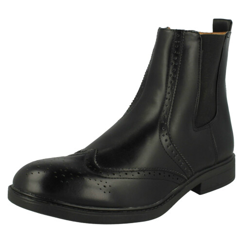 (UK 7, Black) Mens Thomas Blunt Casual Ankle Boot