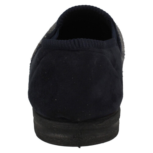 (UK 7, Navy (Blue)) Mens Spot On Slippers 1