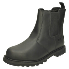 (UK 9, Black) Mens Tradesafe Safety Boots Diran