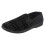 (UK 7, Black) Mens Spot On Checked Slippers 1